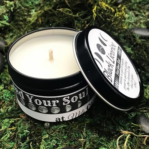 Black Licorice 4oz Handmade Soy Candle Tin - Image 6