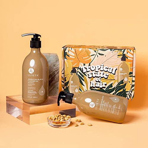 Luseta Castor Oil Shampoo and Conditioner Set 16.9oz Two-Piece for Thin Damaged Hair Sulfate-Free - Image 4