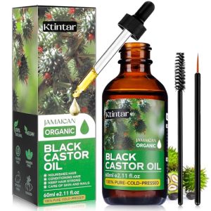 Jamaican Black Castor Oil 60ML - 100% Pure, Organic, Cold-Pressed for Hair & Skin