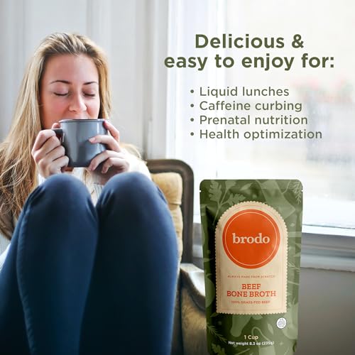 Brodo Organic Chicken Bone Broth, 6x8oz Pouches, No Preservatives, Classic Pack - Image 7