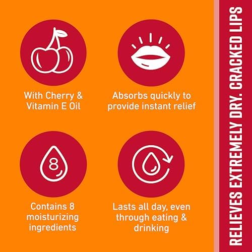 O'Keeffe's Cherry & Vitamin E Lip Repair Balm, Stick (Pack of 3) - Image 3