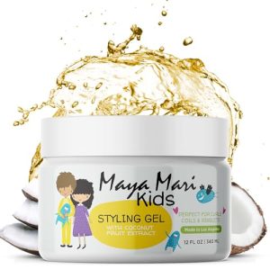 Coconut Extract Kids Hair Gel | Safe, Sulfate-Free Styling for Toddlers, 12 oz