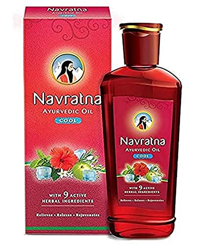 Ayurvedic Cool Oil with 9 Herbs for Headache & Body Ache Relief - 200ml