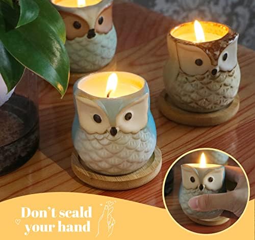 6-Pack Owl Scented Candles for Women Birthday Gifts Aromatherapy Relaxing Home Decor - Image 6