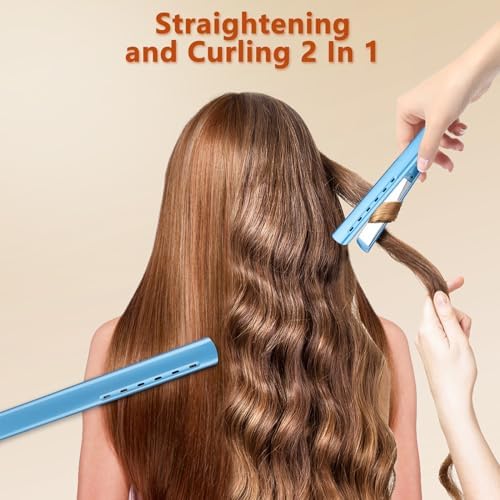 2-in-1 Professional Hair Dryer and Flat Iron Set for All Hair Types, Black - Image 5