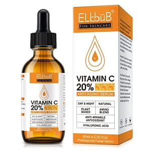 Radiant Skin 60ml 20% Vitamin C Serum with Hyaluronic Acid Retinol Amino Acids