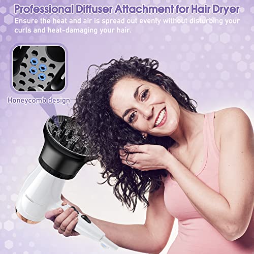 Universal Adjustable Hair Dryer Diffuser for Curly, Wavy, Frizzy Hair (1.4-2.6 in) - Image 5