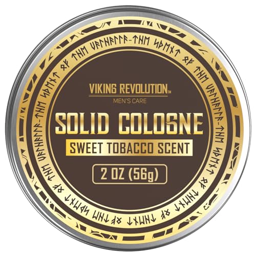 Viking Revolution Sweet Tobacco Solid Cologne for Men 2 Oz Travel Balm Wax