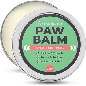 Organic Dog Paw Balm - Heals & Protects Dry, Cracked Paws - 2 Oz