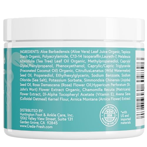 4oz Plant-Based Deodorizing Foot Powder and Moisturizing Lotion Set for Dry, Sweaty, Smelly Feet - Image 2