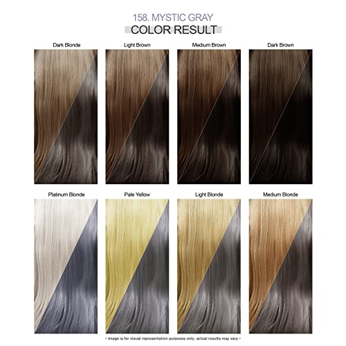 Adore 158 Mystic Gray Semi-Permanent Vegan Hair Color - 4 Fl Oz - Image 3