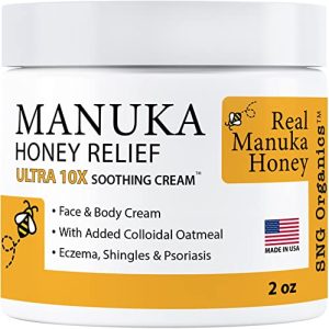 Manuka Honey Cream 2oz - Eczema & Psoriasis Relief for All Ages
