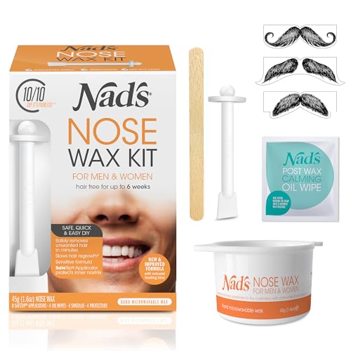Nad's Nose Wax Kit for Men & Women - Quick Nose Hair Removal