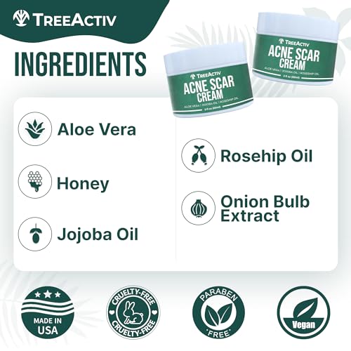 TreeActiv 2 fl oz Acne Scar Cream for Face and Body Treatment - Image 5