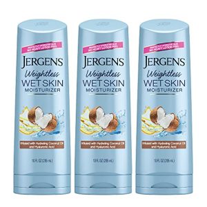 Jergens Coconut Oil Wet Skin Moisturizer In-Shower Lotion 10 Fl Oz Pack of 3