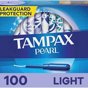 Tampax Pearl Light Absorbency Tampons Unscented 100 Count