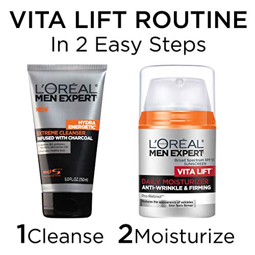 L'Oreal Paris Men Expert Vitalift Anti-Wrinkle Moisturizer with Pro-Retinol, 1.6 oz - Image 6