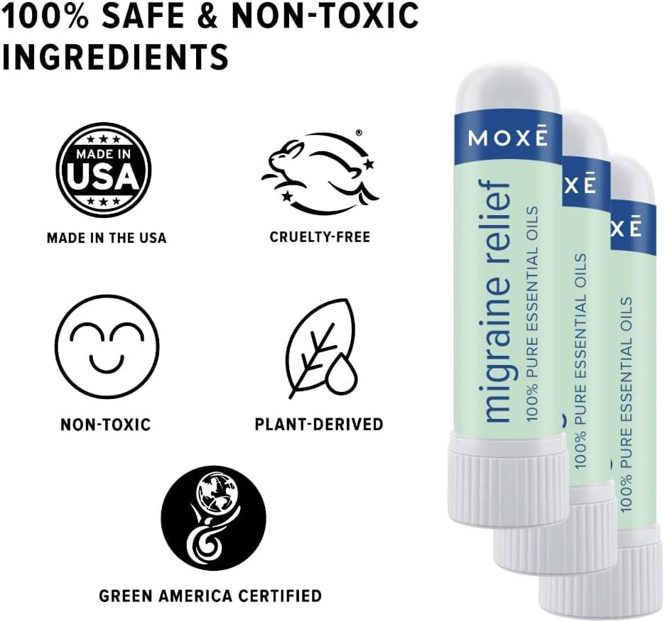 MOXE Migraine Relief Nasal Inhalers ? 3 Pack Essential Oils - Image 4