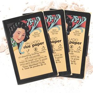 Palladio Rice Blotting Sheets for Oily Skin, 3 Pack