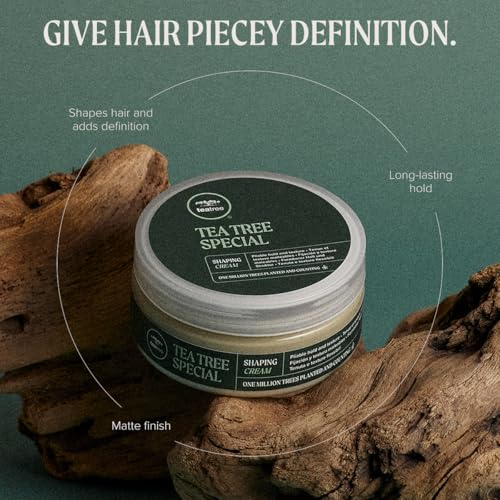 Tea Tree Hair Shaping Cream, Long-Lasting Hold, Matte Finish, All Hair Types - Image 3