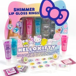 Hello Kitty Lip Gloss Making Kit - DIY Shimmer Rings for Ages 6+