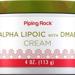 Piping Rock Alpha Lipoic Acid Cream 4 oz | Hydrating & Firming, Non-GMO, Gluten-Free
