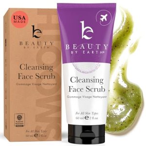 Gentle Exfoliating Face Scrub for Sensitive, Acne-Prone Skin - USA Made, Organic