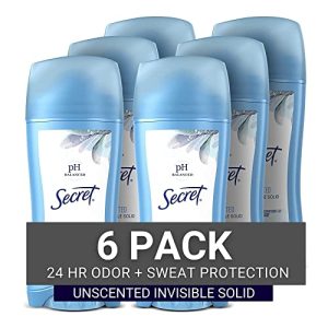 Secret Original Unscented Antiperspirant & Deodorant for Women, 2.6 Oz, 6 Pack