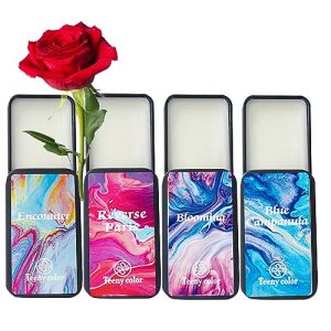 4-Piece Portable Solid Perfume Balm Set Natural Fragrance All Skin Types