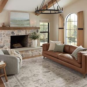 Loloi Magnolia Home Millie Silver/Dove 5?3? x 7?6? Rug
