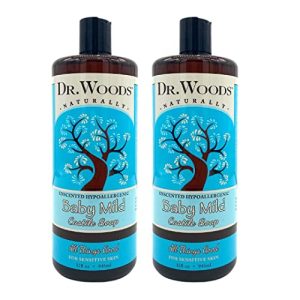 Dr. Woods Unscented Baby Castile Soap, 32 oz (2-Pack)