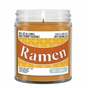 Ramen Noodle Candle - Sage, Garlic, Cumin - Vegan Soy, 8oz Handmade in Denver