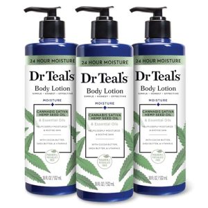 Dr Teal's 18 oz Soothing Hemp Seed Oil Body Lotion 3-Pack