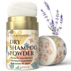 Biotin Dry Shampoo Powder Women's Lavender Ginseng Travel Size 0.42 oz Fresh Scent