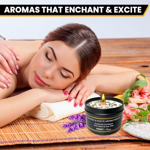10oz Non-Toxic Lavender Soy Candle with Jade Crystals | Wood-Wick Aromatherapy Gift - Image 4