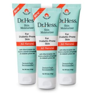 Diabetic Skin Relief Lotion 4oz - 3 Pack with Jojoba, Beeswax, Lanolin