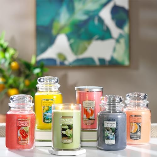 Yankee Candle Tangerine Vanilla 22oz Classic Jar Candle 110+ Hour Burn Time - Image 7