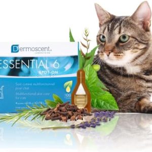 Essential 6 Spot-On for Cats: Skin Care, Dandruff, Hair Loss - 4 Pipettes