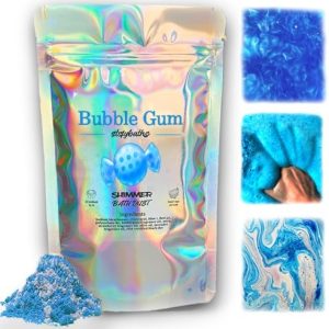 Handmade Blue Bubblegum Shimmer Bath Bombs - Perfect Relaxation for All Ages