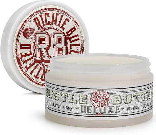 Hustle Butter Vegan Tattoo Balm - Aftercare for New & Old Tattoos, No Petroleum