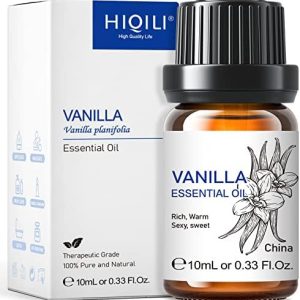 HIQILI 10ml Vanilla Essential Oil for Candle and Diffuser Aromatherapy
