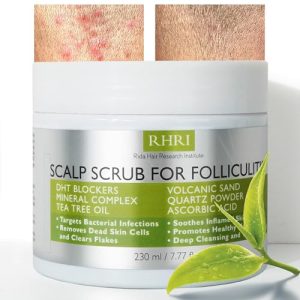 Tea Tree Oil Scalp Scrub for Folliculitis | Exfoliating, Detoxifying, Paraben-Free