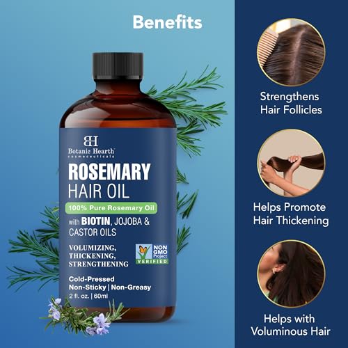Rosemary Oil for Hair Growth with Biotin & Oils 2 fl oz - Image 3