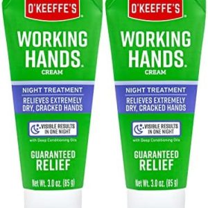 O'Keeffe's Night Treatment Hand Cream, 3 oz Tube, Pack of 2