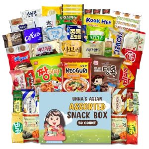 Korean Snack Box - 50 Count Assorted Treats for Kids and Adults