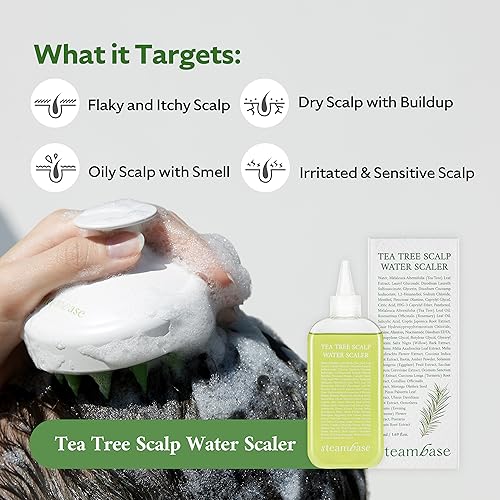8.42 fl oz Tea Tree Scalp Treatment for Oily Scalp Exfoliating Formula - Image 3