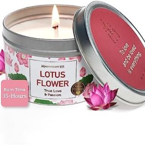Lotus Flower Aromatherapy Candle ? 6 Oz, 24 Hour Burn