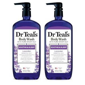 Dr Teal's Lavender Body Wash with Epsom Salt, 24 fl oz (2-Pack)