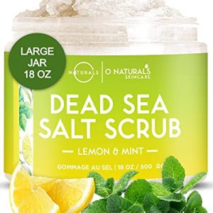 O Naturals Lemon Oil Dead Sea Salt Scrub - 18oz, Exfoliates & Deep Cleanses