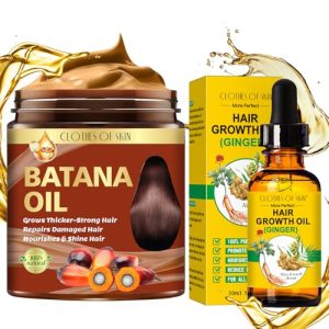Organic Batana Ginger Oil Hair Mask 16oz for Intense Growth and Repair
